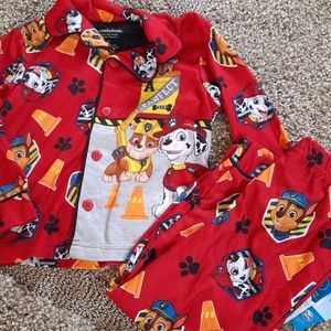 NWT PAW PATROL 4T flannel pajama set